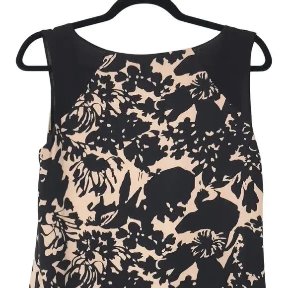 DVF Diane Von Furstenberg 95% Silk Sleeveless Tiered Hem Shift Dress (4) - Picture 10 of 13